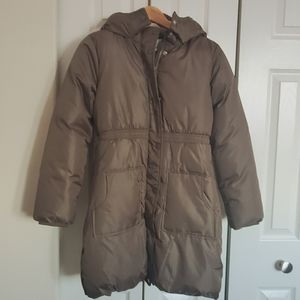 Old Navy Olive Puffer Jacket Girls XL
